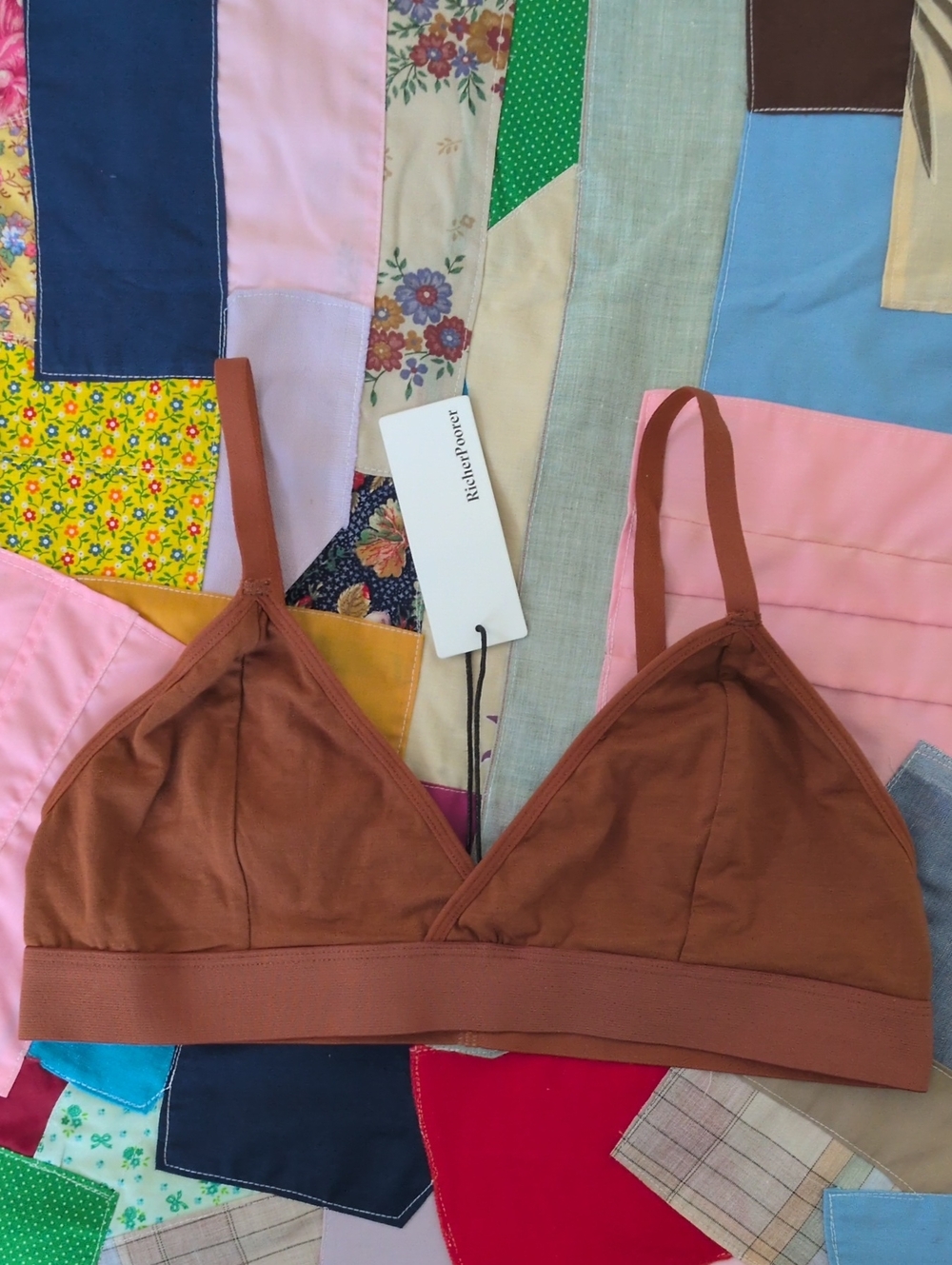 Richer Poorer Brown Triangle Bralette